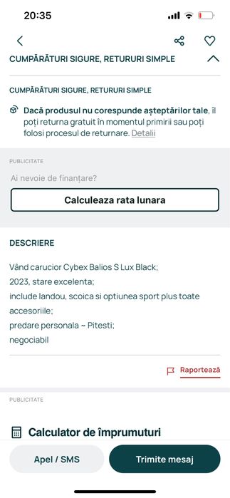 Carucior cybex S lux 3in 1