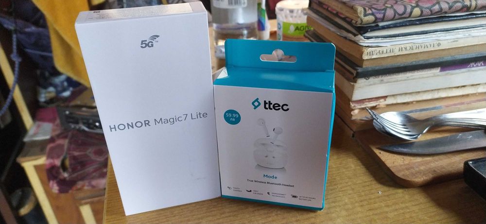 HONOR MAGIC 7 LITE + безжични BLUETOOTH слушалки