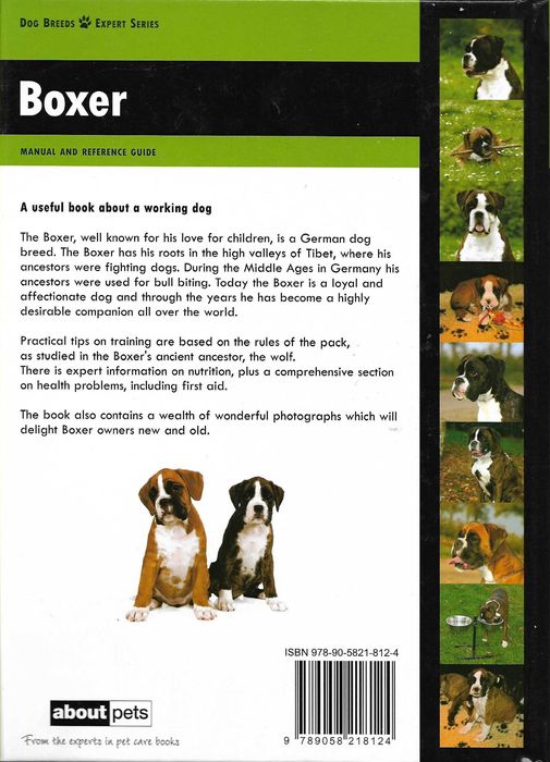 Super carte ingrijire caine rasa Boxer in limba engleza cu informatii