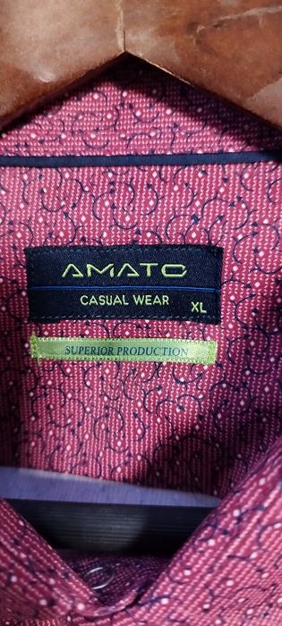 Мъжка риза в бордо