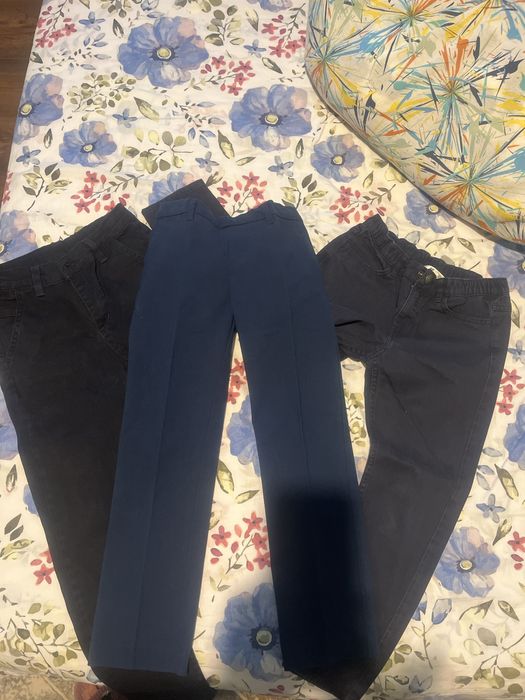 Pantaloni din bumbac pentru scoala 6-7 ani