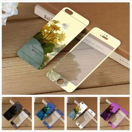 Folii din sticla securizata oglinda color Iphone 4, 6 plus, 7