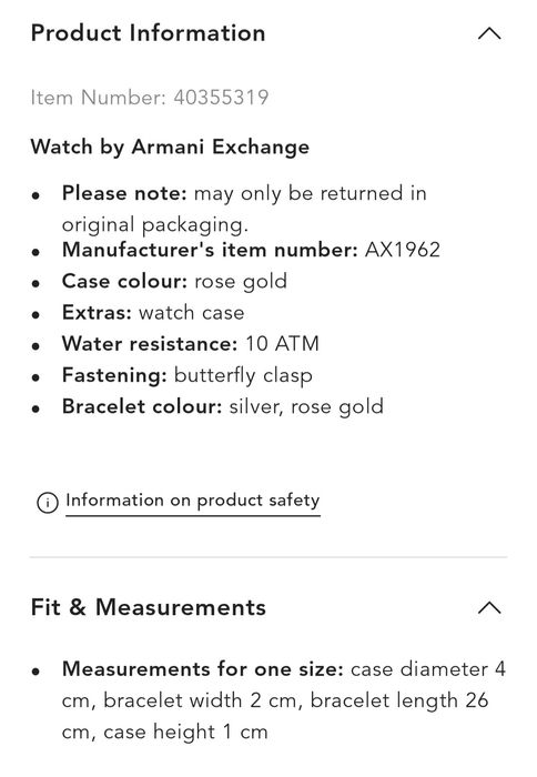 Мъжки часовник Armani