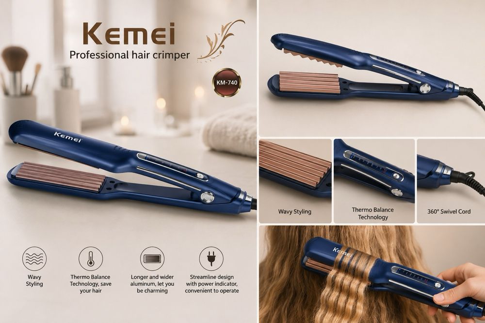 Placă de creponat părul Kemei KM-740