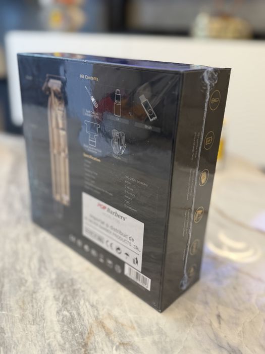 Masina de contur (Trimmer) - POP BARBERS Skeleton P700 - 7.200 RPM - Gold (Sigilat)