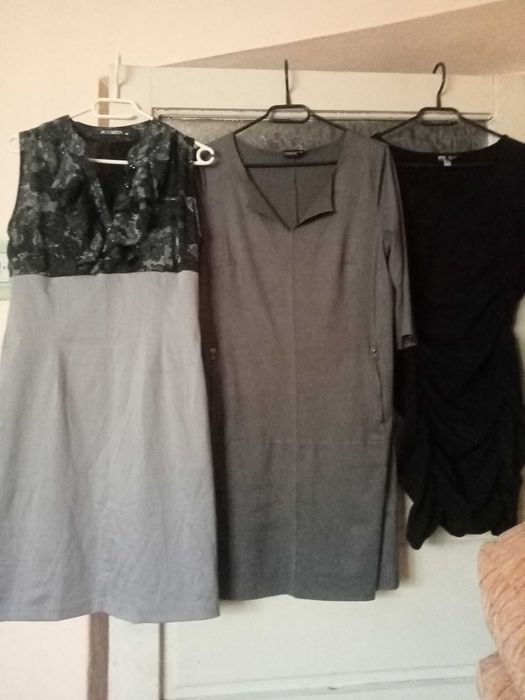 Fuste office, lana - 38-42, rochițe 38-40, jeanși mov închis 40