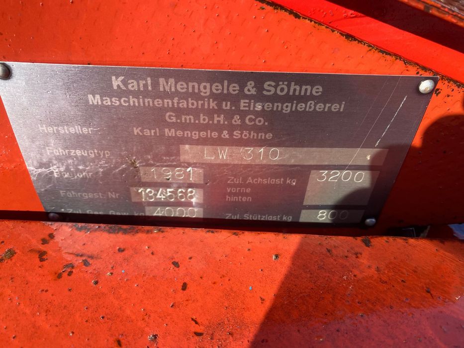 Ladewagen Mengele 4 tone