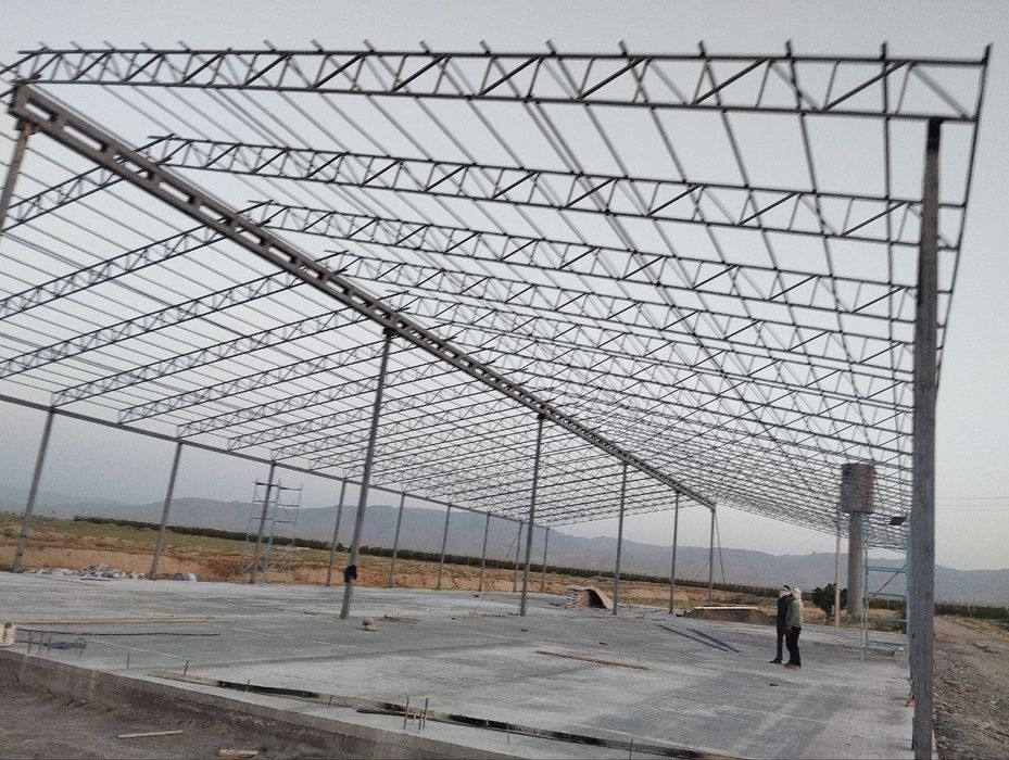 Контейнер профиллари ёки уголниклардан фермалар тайёрлаш ва урнатиш