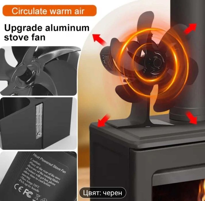 Вентилатор за камина/печка