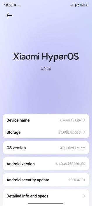 Xiaomi 13 lite 5g 256gb