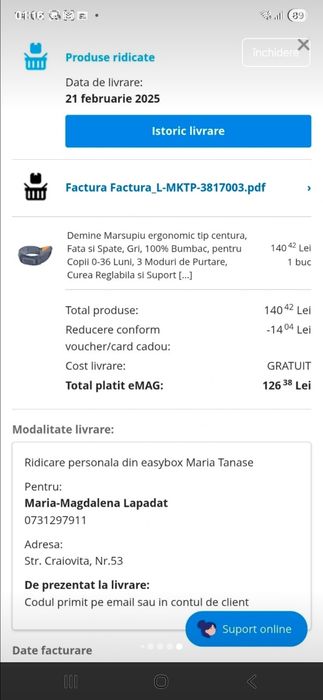 Marsupiu tip centura cu sezut/scaun