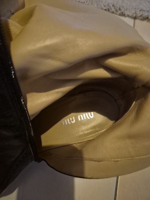 Cizme Miu Miu/Prada originale din piele lacuita