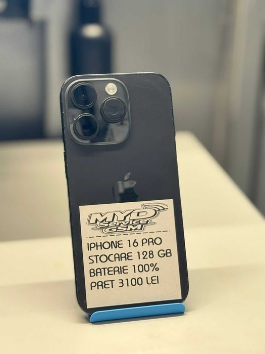 IPHONE 16 PRO 128 GB 100% 189 CICLURI