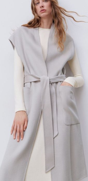 Vesta Zara,noua cu eticheta,gri perla,superba S