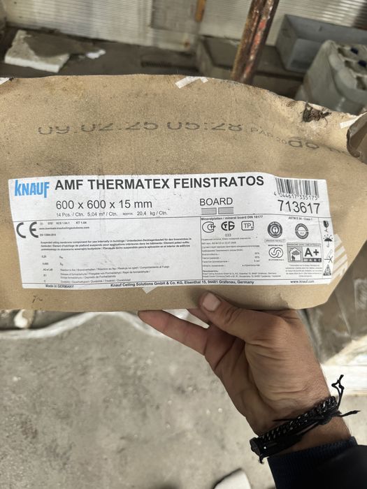 Tavan Fals nou! Knauf THERMATEX ALB