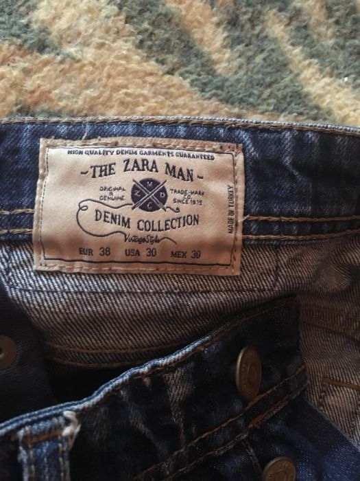 Blugi zara barbati 38 blugi marime 38 blugi zara man blugi rupti zara
