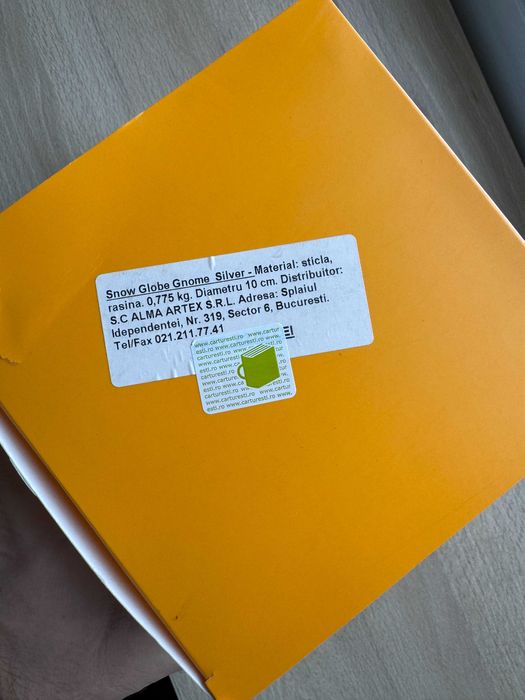 Glob de zăpadă - Idee Cadou (Snow Globe Gnome Silver)