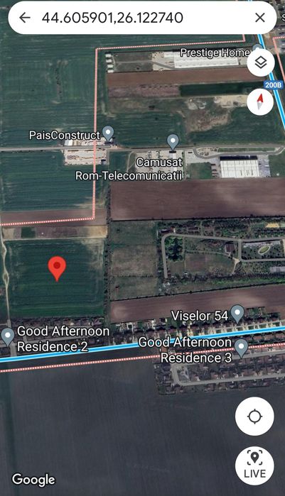 Teren intravilan Balotesti 628 mp