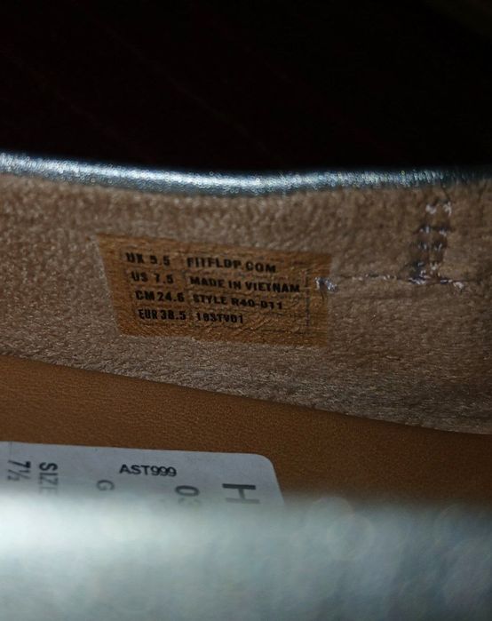 Из США, элегантные женские балетки от бренда "fitflop"