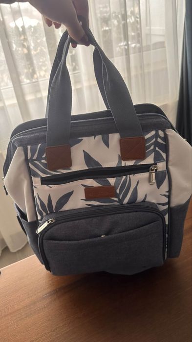 Rucsac multifunctional mamici Astrid, Skiddou, Denim, Bleumarin