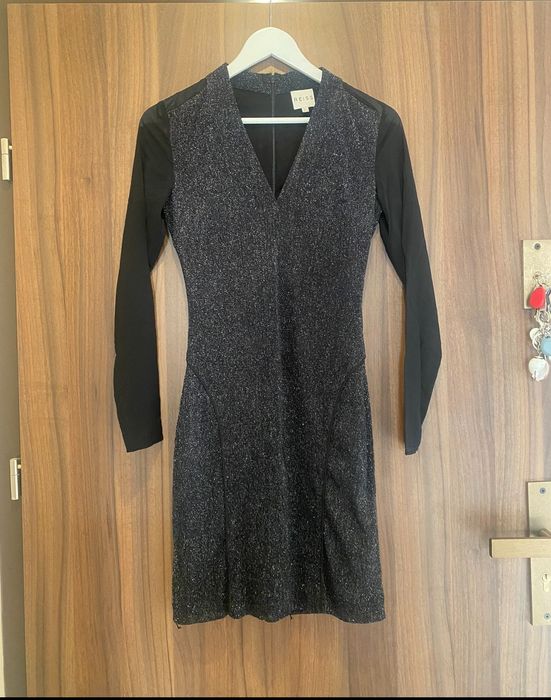 Официална блестяща рокля XS гол гръб