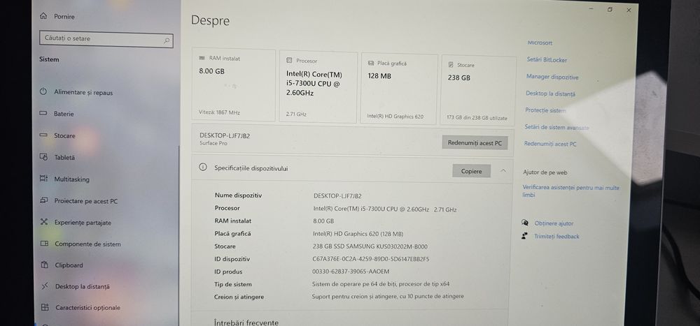 Laptop surface pro 4