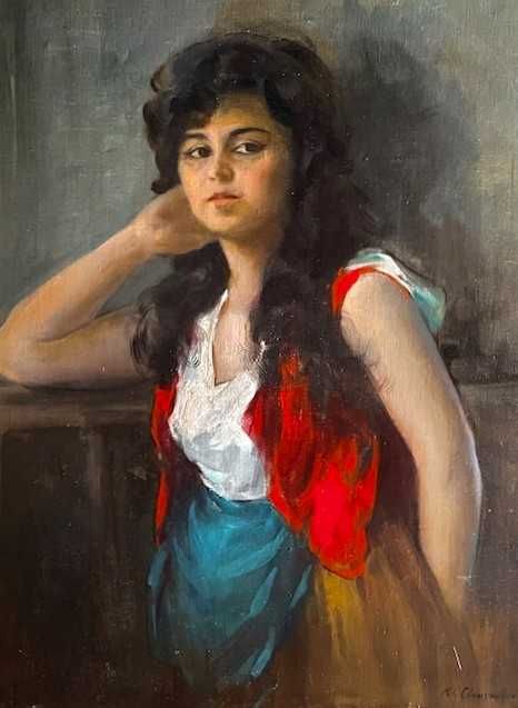 NEGOCIABIL! DEOSEBIT Tablou VECHI. ulei/panza, semnat, 100x80cm