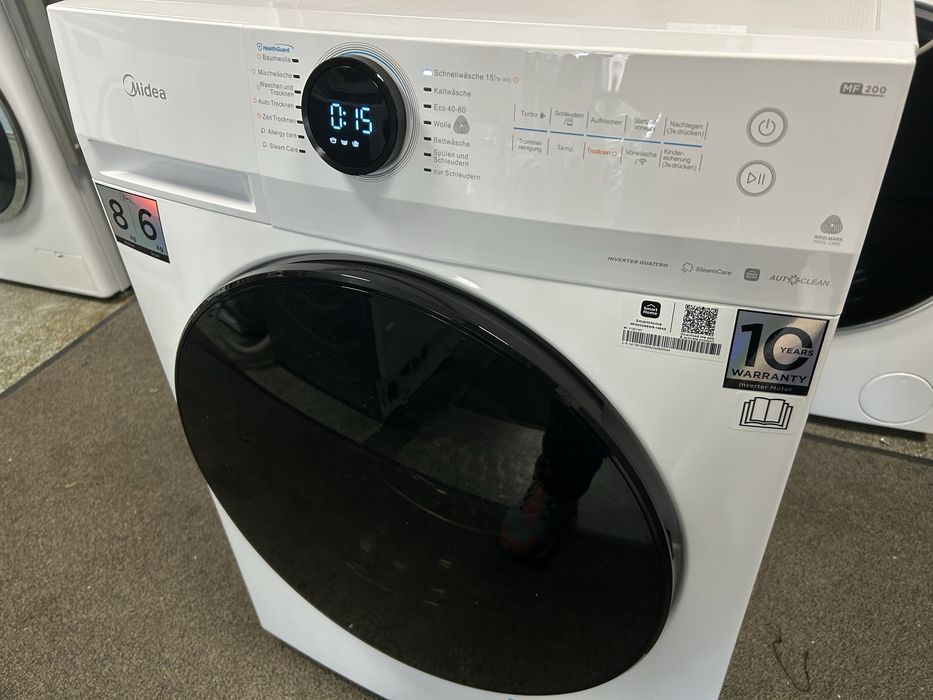 Нова Комбинирана Пералня със Сушилня Midea-Мидеа 8/6 кг 1400 об/мин