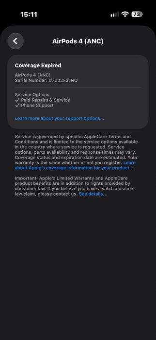 Apple AirPods 4 (ANC) – Чисто нови, запечатани, SerialNo.