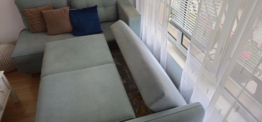 Ъглов разтегателен диван, 2 ракли