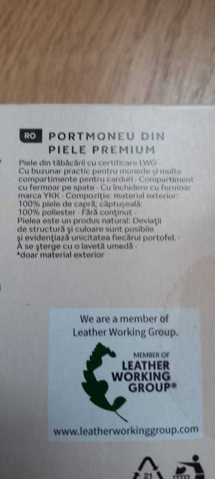Portofel piele naturala ,model dama ,nou