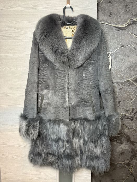 Шуба из кролика и песца