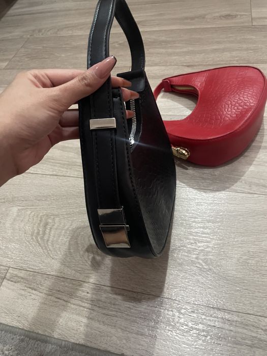 Сумочка новые черный красный