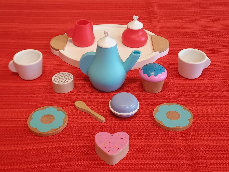 Детски комплект за чай Playtive - дърво