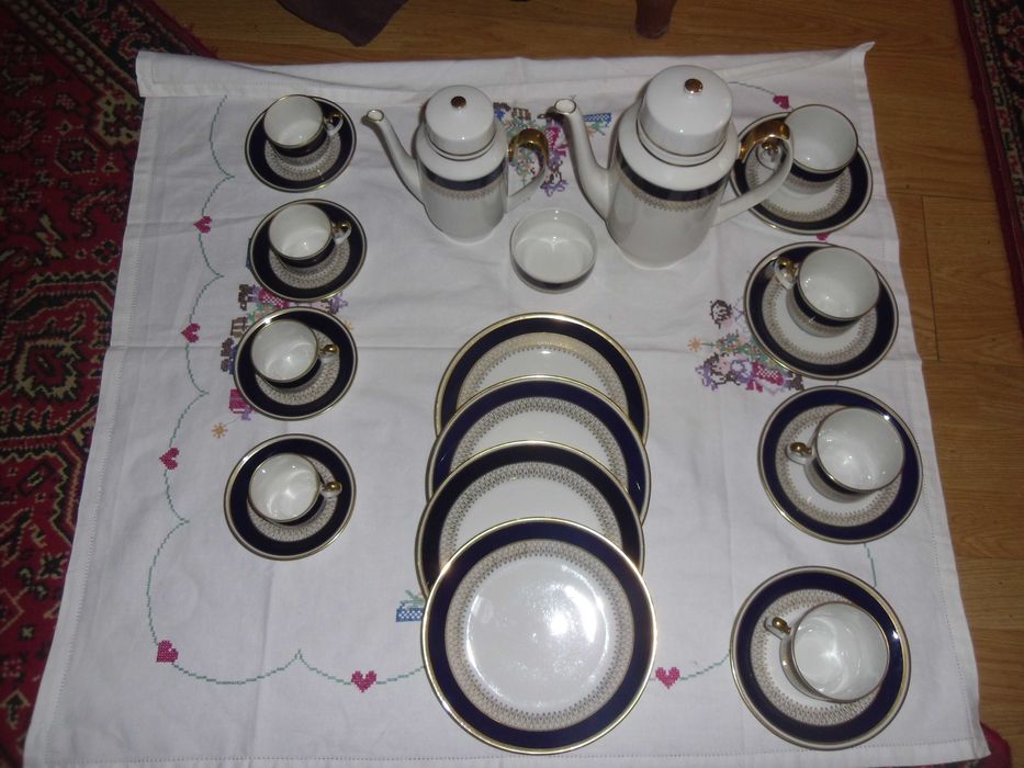 servicu ceai si cafea portelan fin