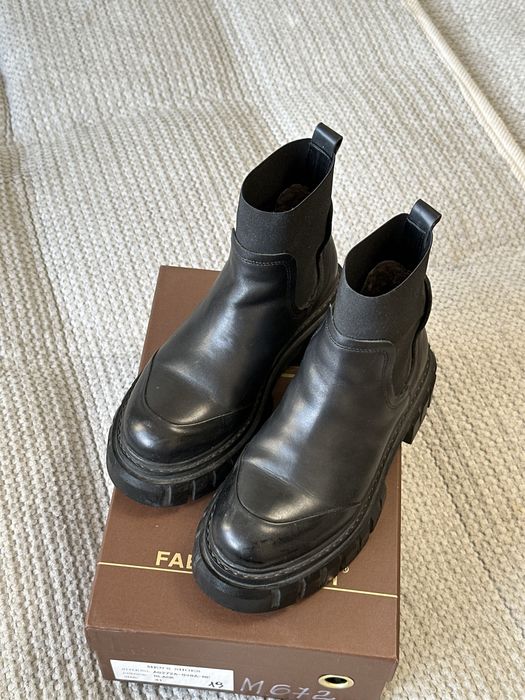 Ботинки велини кожа