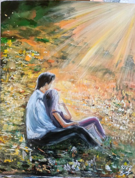 Картина  "Уединение". Холст 40*50. Масло