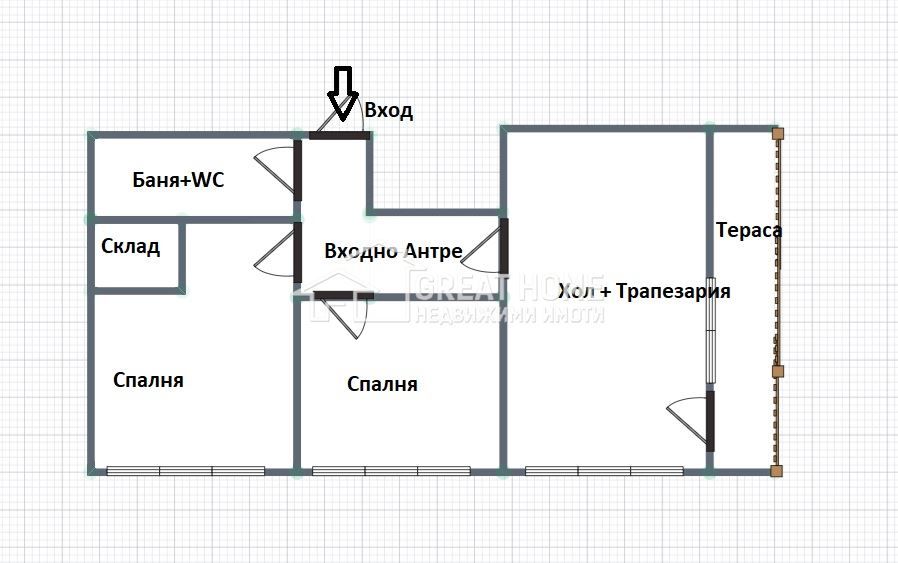 Продава се Тристаен апартамент в Търговище, Вароша - 73 кв.м за 1153 €/кв.м - Снимка #3
