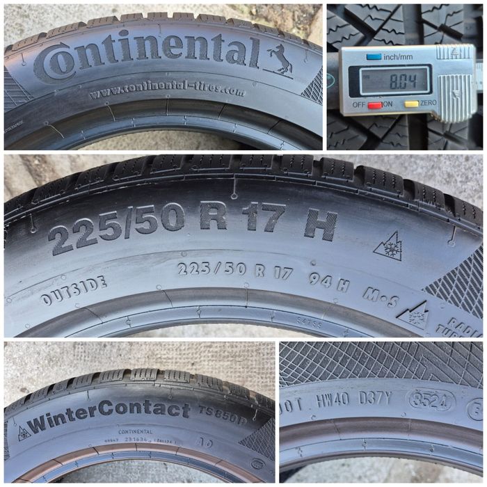 O bucată 225/50 R17 M+S iarnă - una Continental