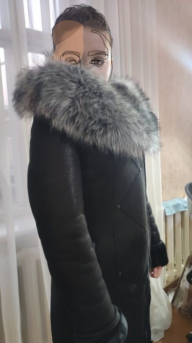 Тёплая женская дублёнка