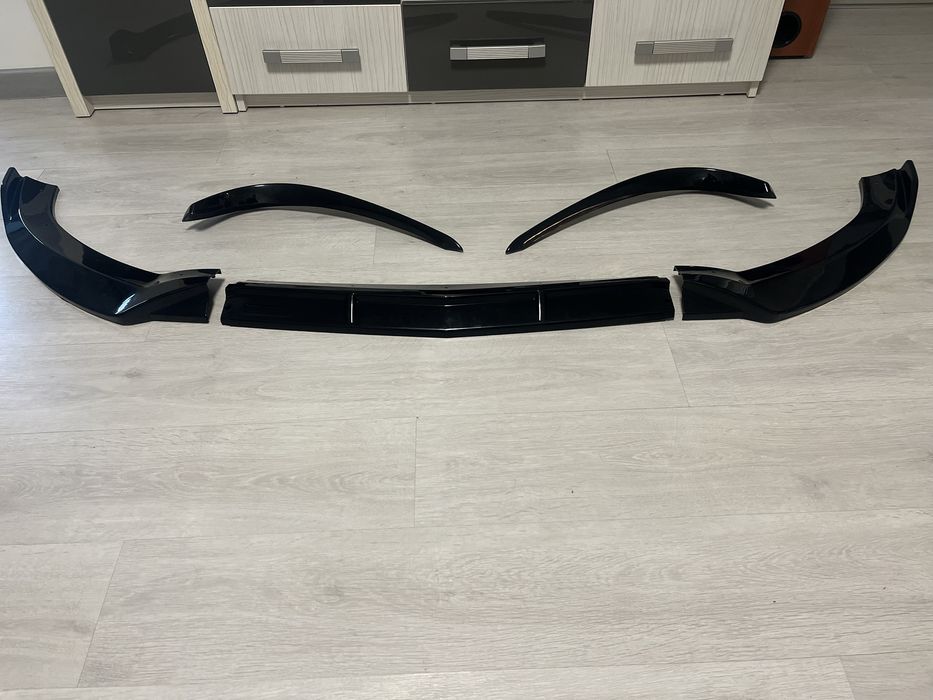 Lip bara fata AMG agresiv Mercedes C class w205 si aripioare