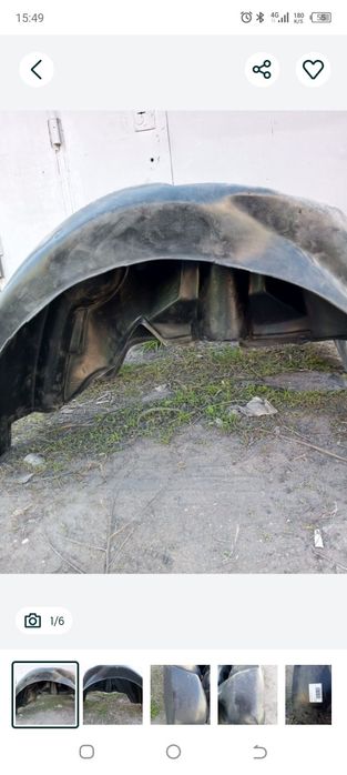 Подкрылки задние на Ларгус