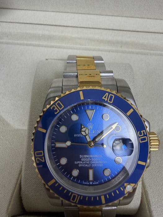 Rolex Submariner Two-tone Yellow Gold Blue Dial