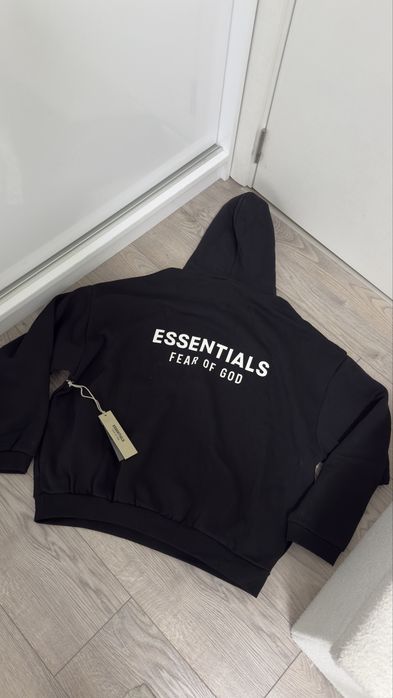 Essentials black hoodie