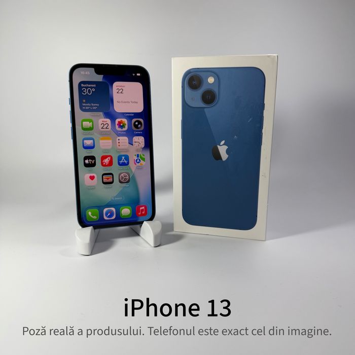 ispotmobile.ro  iPhone 13 128GB Blue 100% ! Garantie 2 ani + cadou