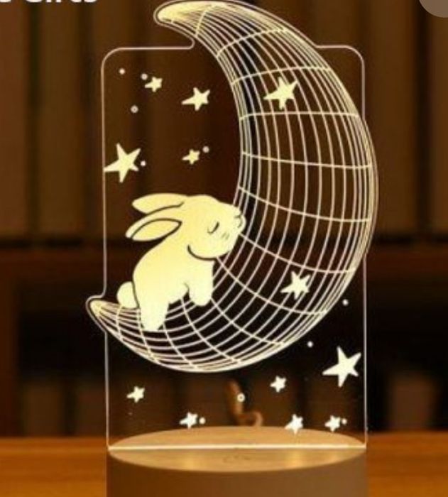 ЧЕРЕН ПЕТЪК- Промоция! 3D LED нощна лампа