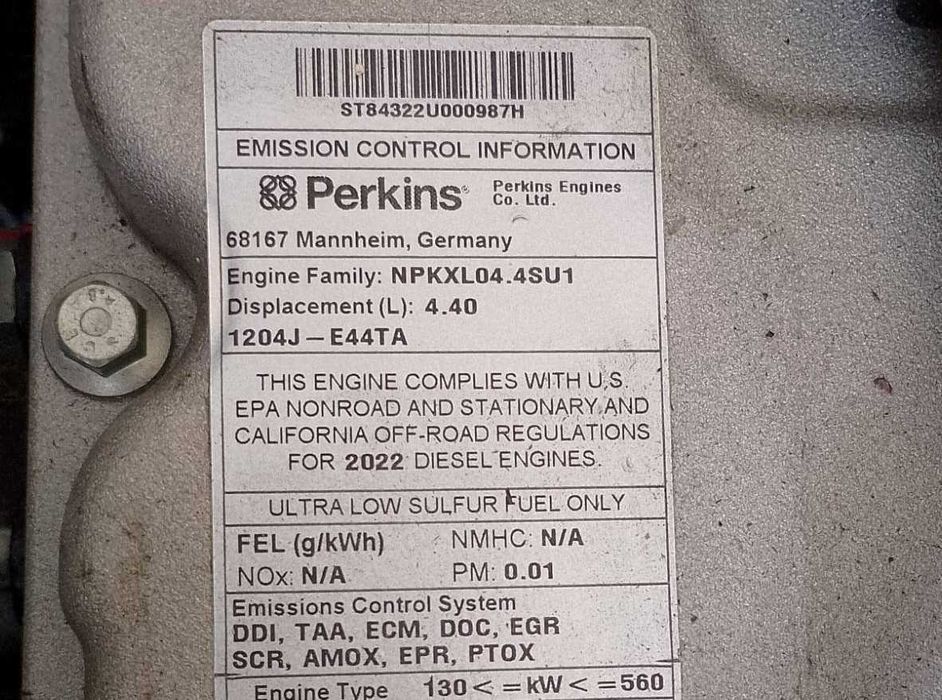 Motor Perkins 1204J-E44TA NOU 4.4L excavator încărcător UNITERRA