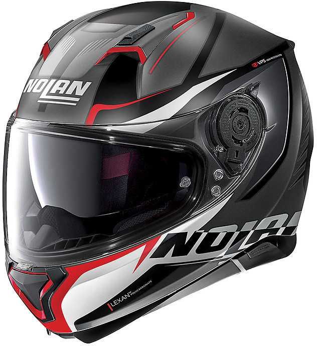 Мото каска NOLAN N87 Plus Lava Flat Miles  Red/Gray ,вградени очила,М 57-58см