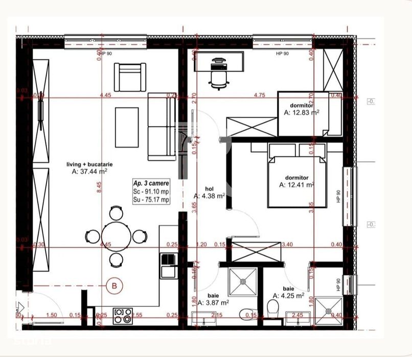 Apartament cu 3 camere | Parter | Grădină 70 mp | Oradea