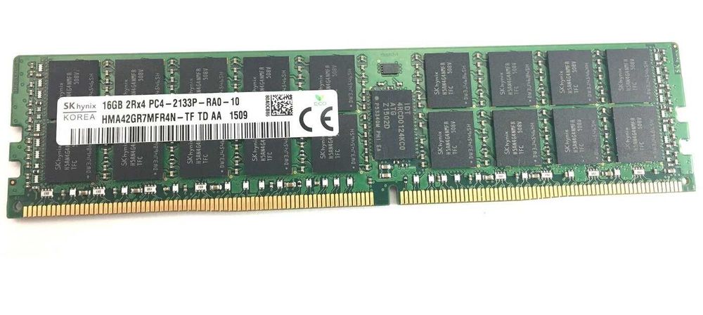 Ddr4 ecc 16gb 2133мгц 8штук 128гб